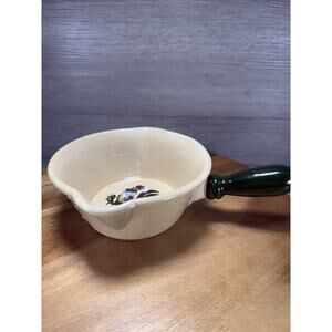 Vintage Metlox Calif. Poppytrail Chicken/Rooster Handle Gravy Dish, Boat, Bowl